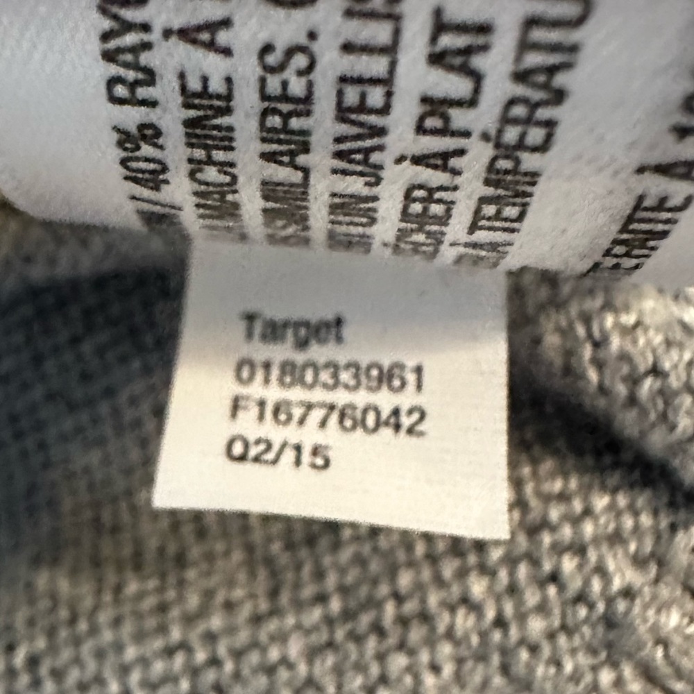NWT Merona Women’s Gray Argyle Long Sleeve Sweater - Size S - Picture 10 of 10